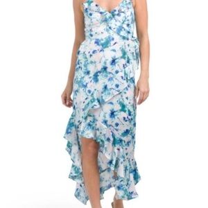 Japna Blue & White Floral Dress